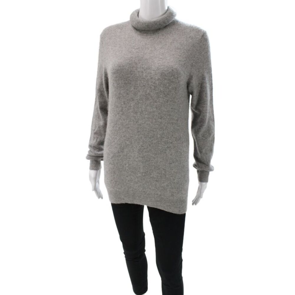 Club Room Unisex Gray Cashmere Pullover Turtleneck Size S